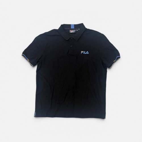 Fila Polo Μαύρο με Μπλε Λεπτομέρειες